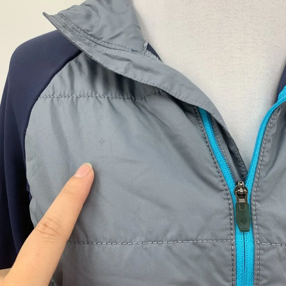 Columbia Jacket Womens M Medium Insulated Quilted Zip Up Long Sleeve Lightweight